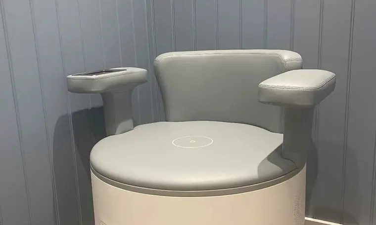 The Ultra Tesla Seat pelvic health chair at the clinic